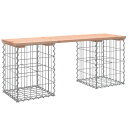 vidaXL ガーデンベンチ 蛇籠デザイン 103×31×42cm ダグラス無垢材 家具 アウトドア家具 屋外椅子 アウトドアベンチ(代引不可)