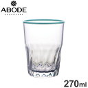 カンティーナ タンブラー 270ml アクア JCNTB092CTAC ABODE Homeware MS樹脂 7.6×7.6×10.1cm 270ml 0~80℃ 食洗機対応 耐衝撃性 割れにくいグラス 日本国内限定サイズ(代引不可)