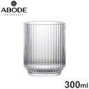 メサ タンブラー 300ml クリア JMSTB100MTCL ABODE Homeware MS樹脂 7.5×7.5×9cm 300ml 0~80℃ 食洗機対...