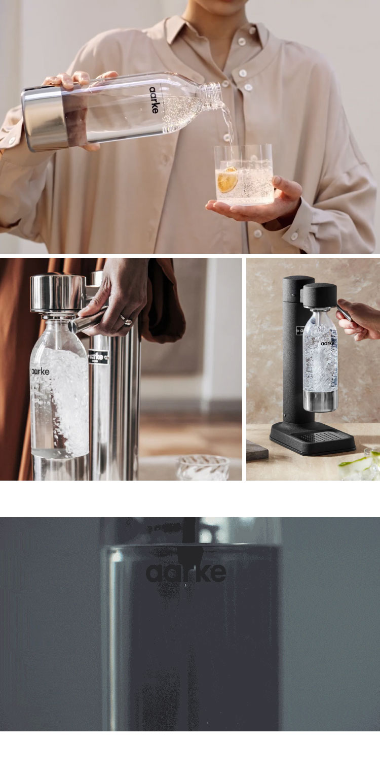 【国内正規品】 aarke アールケ 炭酸 ソーダ メーカー 専用ボトル1本付き 炭酸水 炭酸メーカー ソーダマシン ソーダストリーム ガスシリンダー対応 カーボネーター3 carbonator【送料無料】