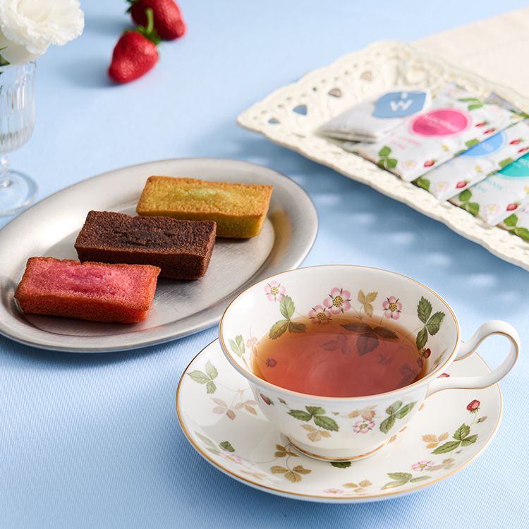 フィナンシェ & ウェッジウッド ワイルドストロベリーティーバッグアソート A フィナンシェ 紅茶 詰め合わせセット(代引不可)【送料無料】