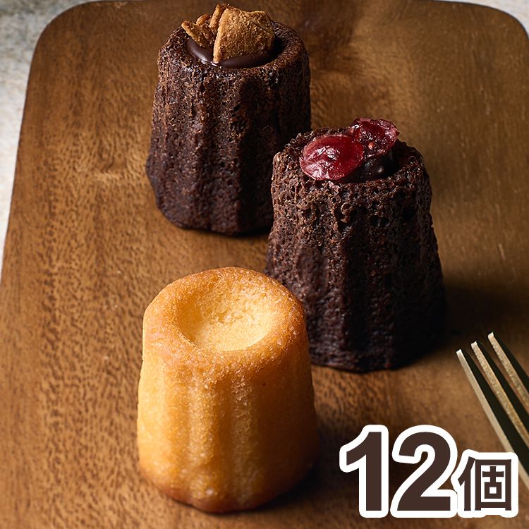 Gift Sets - 立町カヌレ監修 カヌレ・ド・フィナンシェ 12個 ショコラクランベリー フィナンシェ 焼菓子(代引不可)【送料無料】