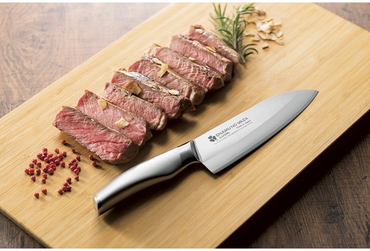 Sanjo High-Carbon Steel 170mm Santoku (All-Purpose Knife) | Japanese Kitchen Knife – view 3
