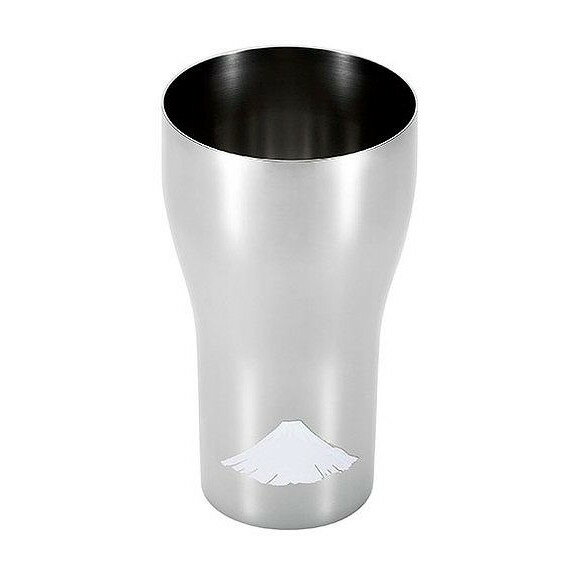 日本製 燕三条 ステンレスタンブラー440ml (赤富士)(代引不可)【送料無料】