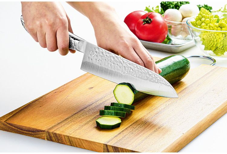 Sanjo High-Carbon Steel 180mm Santoku (All-Purpose Knife) | Japanese Kitchen Knife – view 3