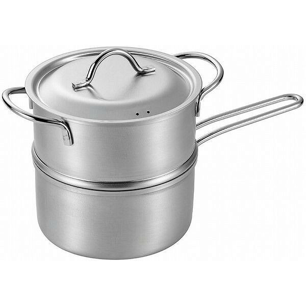 日本製 燕三条 ステンレスミニ2段蒸し器14cm(代引不可)【送料無料】