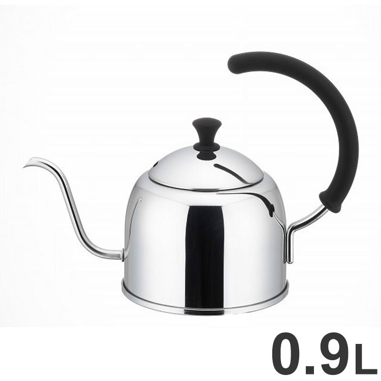 宮崎製作所 Miyacoffee ドリップケトル0.9L IH対応 コーヒー 日本製 国産 やかん ポット シンプル 麦茶 出汁 湯沸かし ヤカン おしゃれ アウトドア(代引不可)【送料無料】