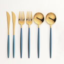 ポルト デザートセット6pc(金めっき) スプーン フォーク ナイフ カトラリー キッチン用品 食器 調理器具 食器 グラス 箸 生活用品 生活雑貨 おしゃれ ...