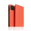 SLG Design Neon Full Grain Leather Diary Case for iPhone 13 蒠^P[X R[ SD22104i13CR(s)yz