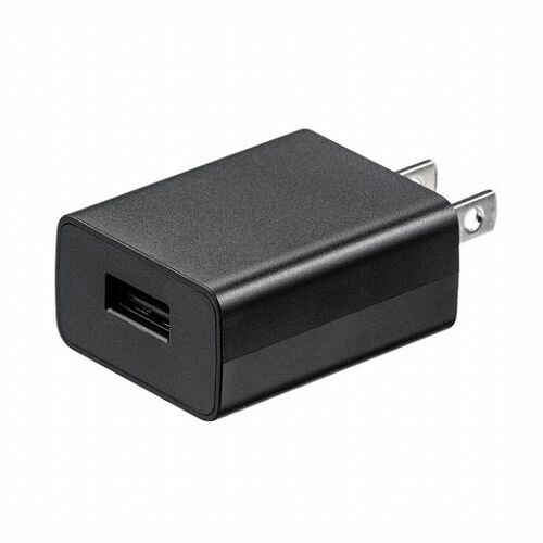【5個セット】 サンワサプライ USB充電器 1A・ブラック ACA-IP86BKX5(代引不可)【送料無料】