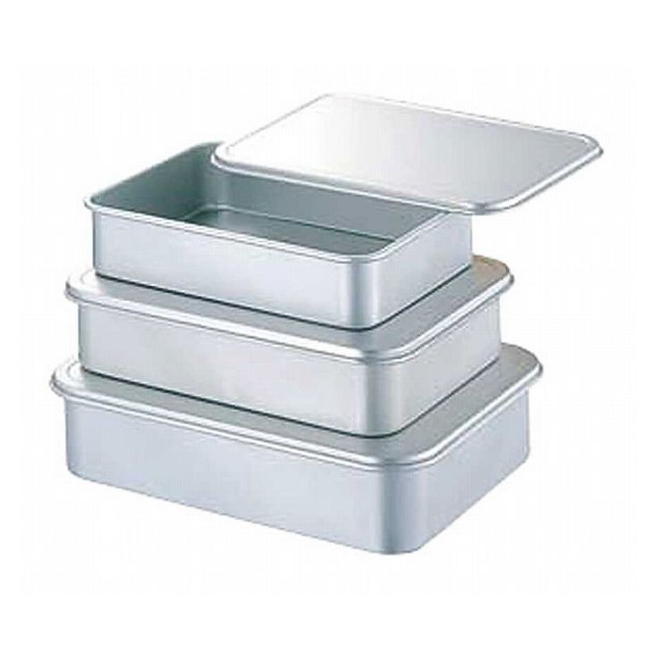 中尾アルミ製作所 アルマイト蓋付バット 小 025030【送料無料】