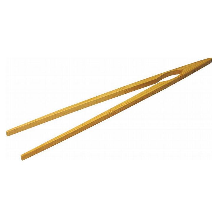 丸十 炭化竹箸トング 605018