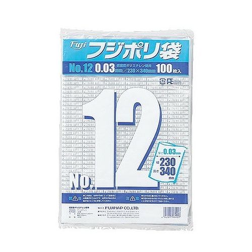 フジナップ フジ ポリ袋 No12 (1000枚入) 377081【送料無料】