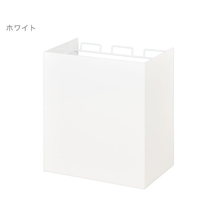 日本製 燕三条 隠せるデザインごみ箱 15L×3分別 隠しキャスター 幅45cm スリム ダストボックス ゴミ箱 白 ホワイト モノトーン おしゃれ(代引不可)【送料無料】 [2]
