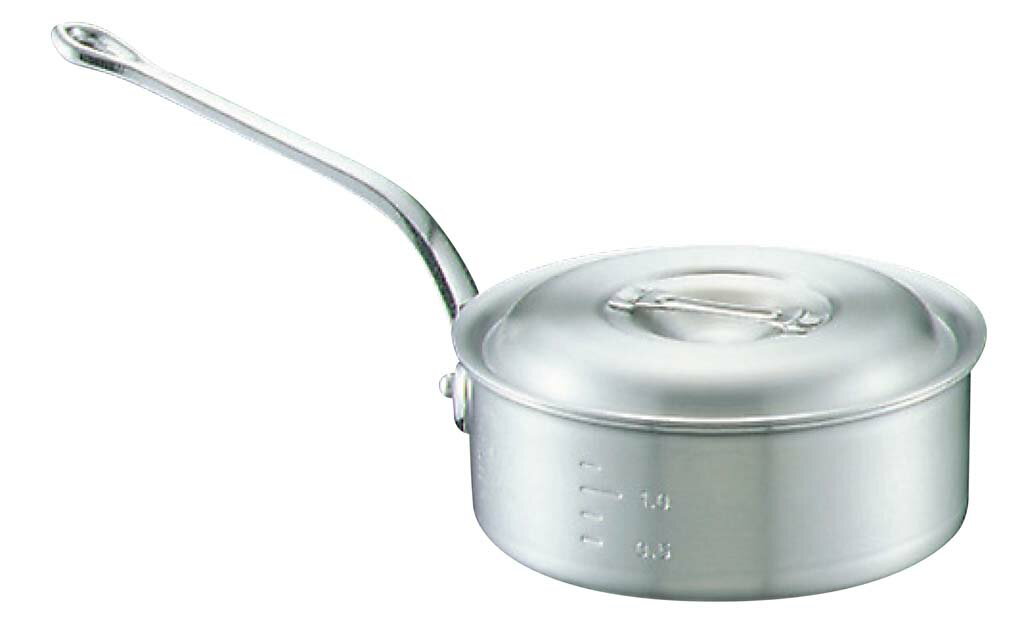 Small Pans - アルミ キング 浅型 片手鍋 (目盛付) 27cm(代引不可)【送料無料】