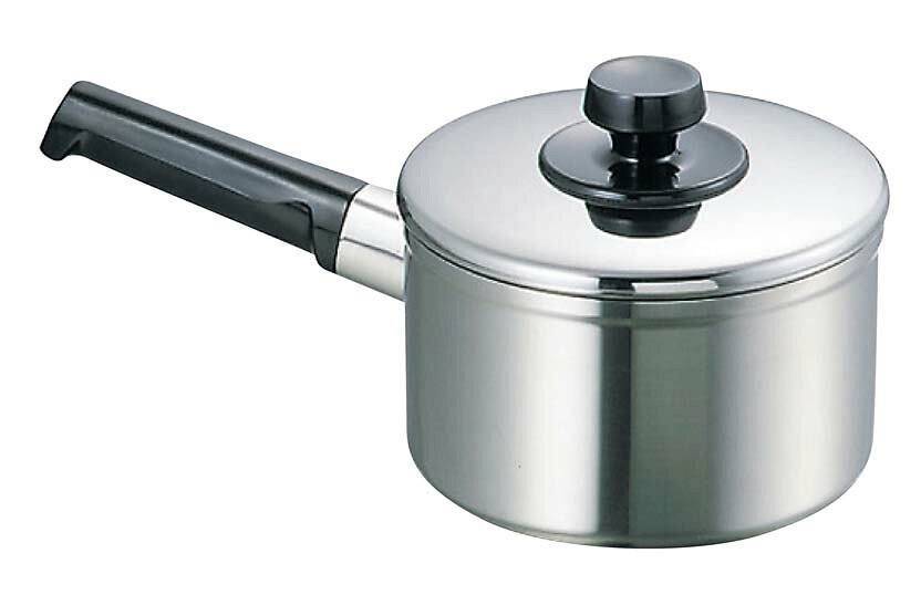【商品説明】●材質：YUS 180。19cr-0.4Cu-0.4Nb-ULC-LN　Mo(モリブデン)を含有させずに耐蝕性を向上させた材質です。●200V電磁調理器は非常にパワーがある為、鍋の変形防止・安全面からボリュームは中以下で、鍋の状態、内部の温度には細心の注意をお願いします。【外寸】φ164 底径：150 【内寸】16cm 深さ：92 【容量】1.7L【材質】YUS180【代引きについて】こちらの商品は、代引きでの出荷は受け付けておりません。【送料について】北海道、沖縄、離島は送料を頂きます。