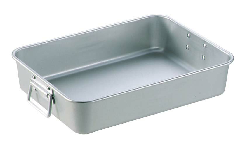 アルマイト 手付 調理バット 小 (470×350×100)(代引不可)【送料無料】