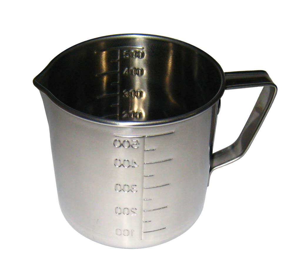 クローバー 18-8 口付 計量水マス 500(代引不可)【送料無料】