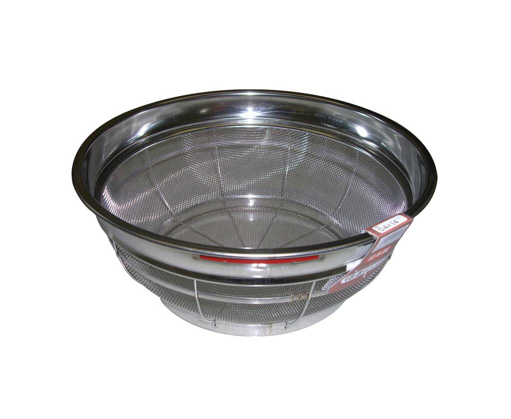 Rakuten - BK 18-8 カラーバー付 F型ザル 普通目 30cm レッド(代引不可)【送料無料】