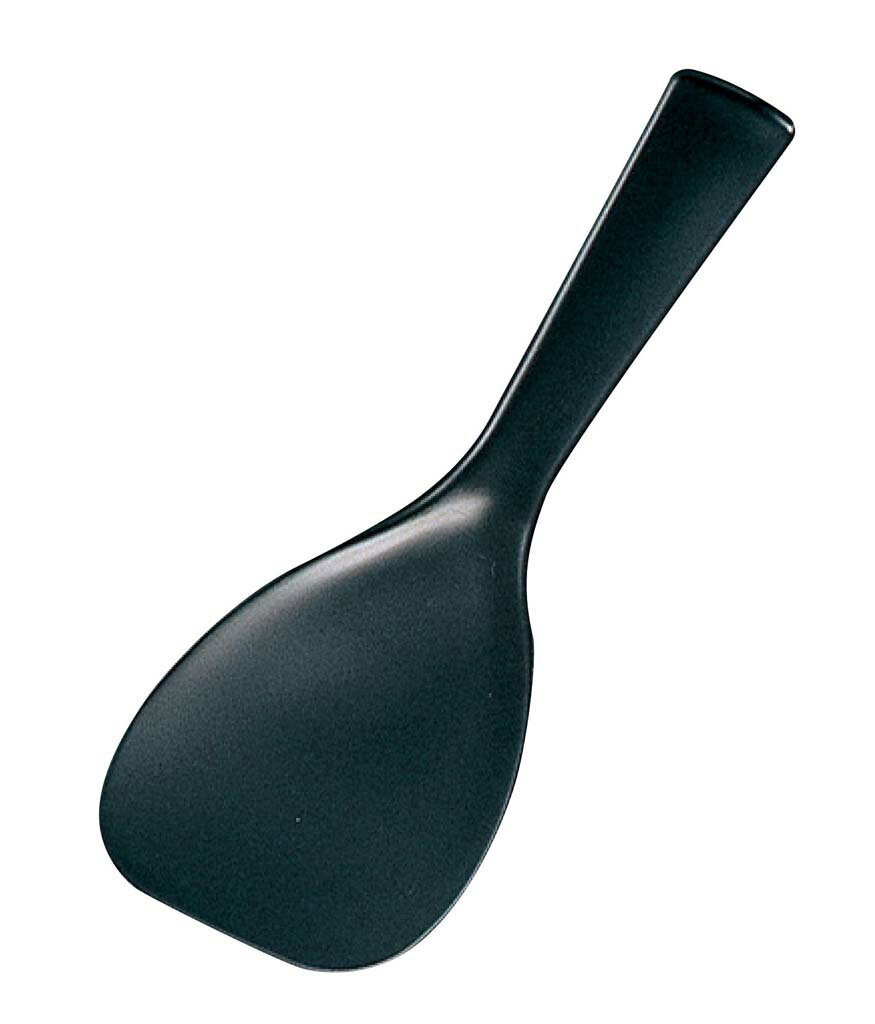 Flat Wooden Spoons - PP 福杓子 小 黒 102 抗菌 全長160(代引不可)