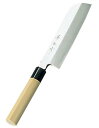 兼松作 日本鋼 鎌型薄刃包丁 18cm(代引不可)【送料無料】