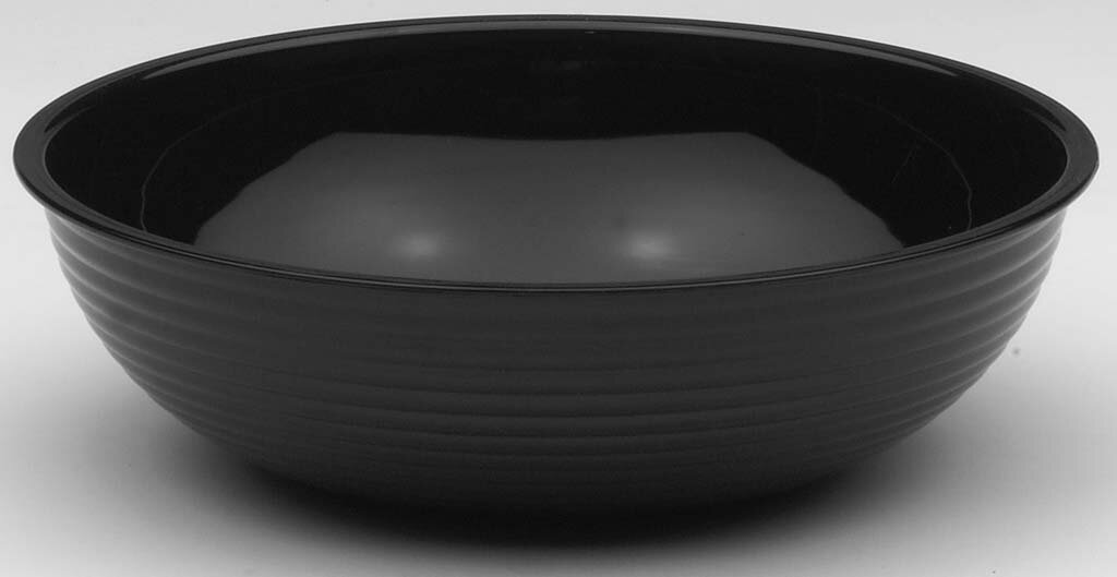 キャンブロ 丸型リブド サラダボールRSB10CW (110) ブラック(代引不可)【送料無料】