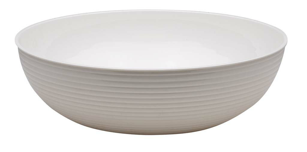 Salad Bowls - キャンブロ 丸型リブド サラダボール RSB23CW (148) ホワイト(代引不可)【送料無料】