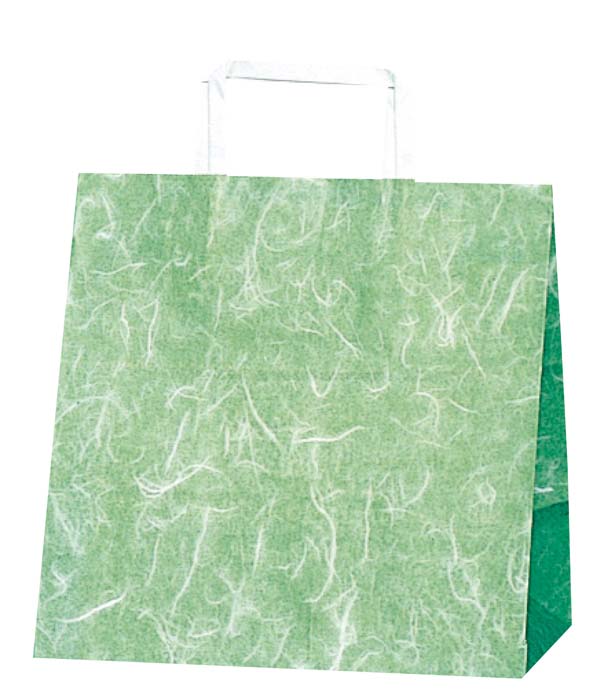 手堤袋 H25チャームバッグ E (平手) 50枚入 雲竜緑(代引不可)【送料無料】