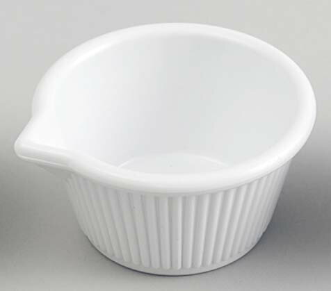 ジェスナー 口付ラメキン (メラミン) 0388A ホワイト 3oz(代引不可)【送料無料】