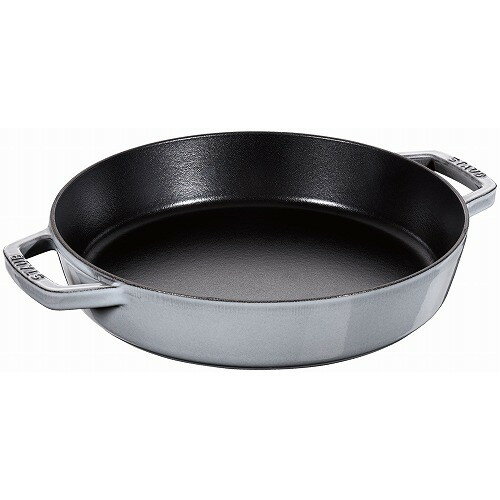 Ih Incompatible - ストウブ 両手フライパン ラウンド 20cm グレー 40511-660(代引不可)【送料無料】