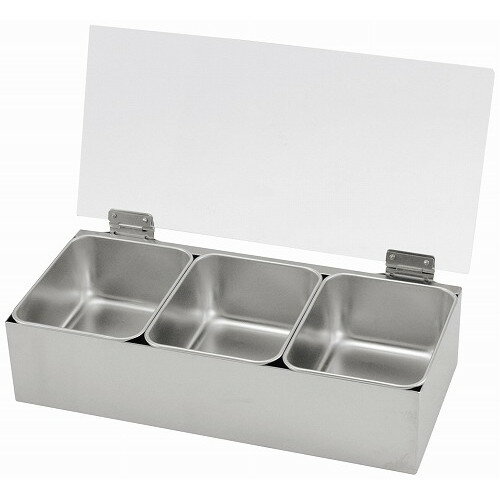 Spice Containers - EBM 18-8 開閉式ヤクミ入 取り外し透明カバー 3ケ入(大)(代引不可)【送料無料】
