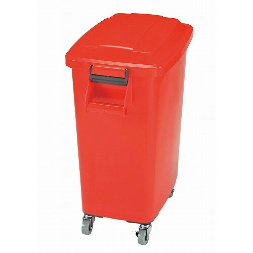 厨房ペール キャスター付 CK-70 レッド(R)(代引不可)【送料無料】(3)