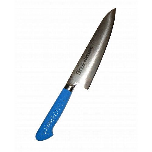 牛刀刀 - ハセガワ 抗菌カラー庖丁 牛刀 MGK-21 21cm ブルー(代引不可)【送料無料】