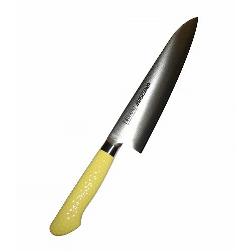 ハセガワ 抗菌カラー庖丁 牛刀 MGK-24 24cm イエロー(代引不可)【送料無料】