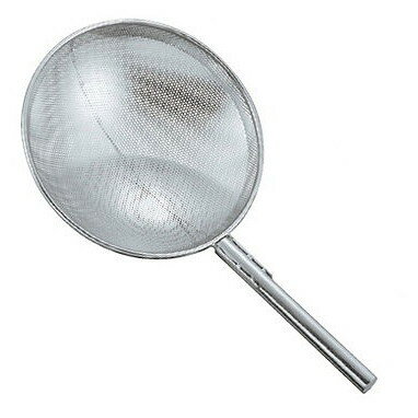 Soup Ladle （Holed） - 18-8 パンチング 網ヒシャク φ25cm×柄75cm(穴径6mm)(代引不可)【送料無料】