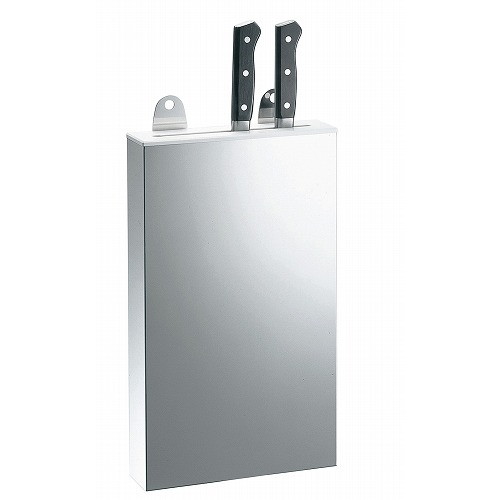 18-8 IKD 抗菌 PP板付 庖丁差 釘打式 小 1段(代引不可)【送料無料】