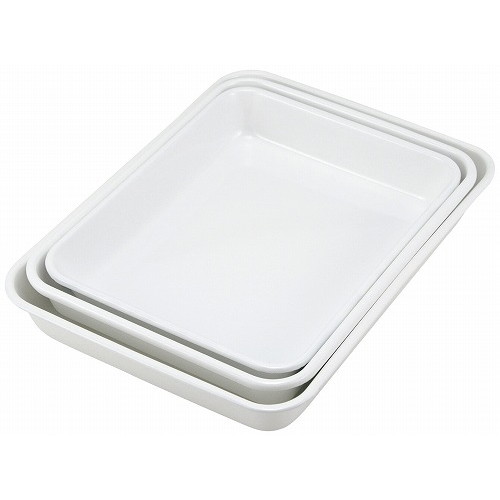 ホーロー 角バット 6取 ホワイト VA-6W(代引不可)【送料無料】