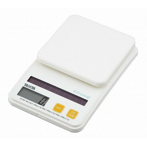 Scales - タニタ デジタルソーラークッキングスケール 2kg SD-004 オレンジ(代引不可)【送料無料】