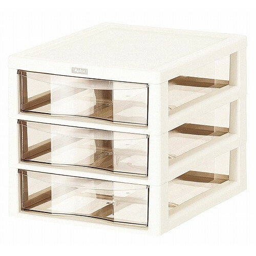 アプロス 深型 3段 ダークブラウン 155069(代引不可)【送料無料】