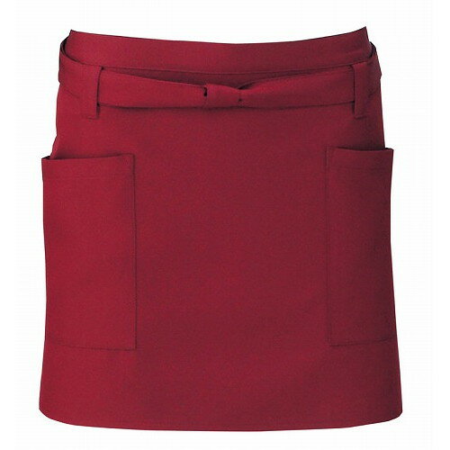 ショートエプロン T-6231 ワイン(代引不可)【送料無料】
