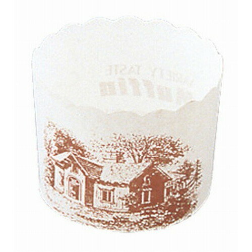 マフィンカップ ハウス柄(100枚入)白 M-405(代引不可)【送料無料】