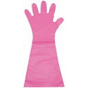 エンボス手袋 #50 ロング ピンク(五本絞り)50枚入 M 45μ(代引不可)【送料無料】(3)