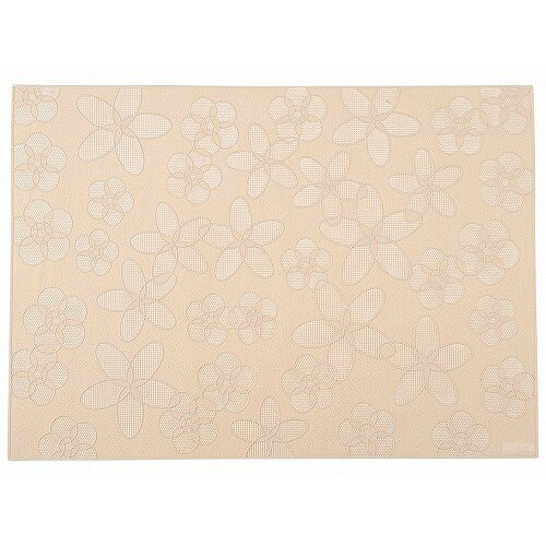 プレイスマット「花」ベージュ HA-004(代引不可)【送料無料】