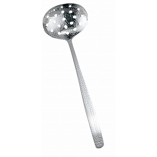 Soup Ladle （Holed） - 18-8 食道楽 槌目模様 お玉 穴明(代引不可)