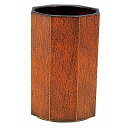 八角木目箸立 栃天黒 大 6-1419-4(代引不可)【送料無料】