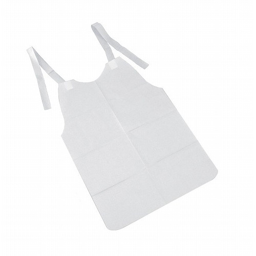 使い捨て 紙エプロン 8折(50枚入)白無地(代引不可)