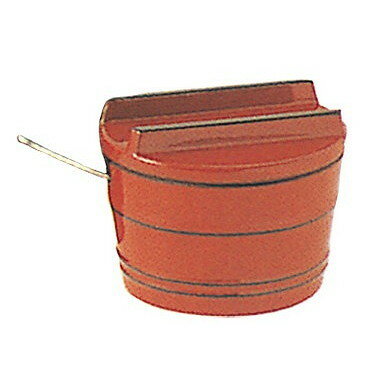 Spice Containers - 桶型 薬味入れ(スプーン付)朱に黒ひも 朱 6-841-8.9(代引不可)【送料無料】