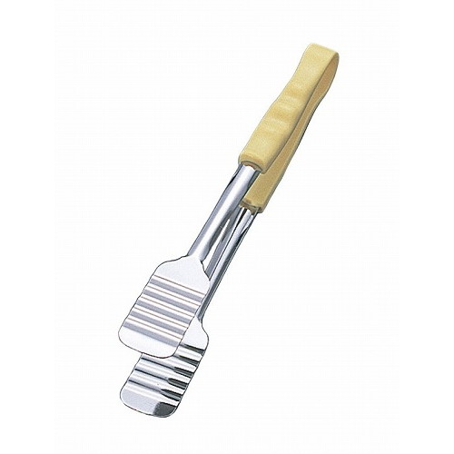 抗菌 PP柄 ケーキトング イエロー 25cm 3Y(代引不可)【送料無料】