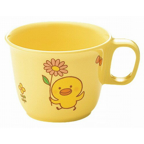 Mug Cup - メラミン 子供食器 ひよこぐみ 柄付カップ イエロー C16HIY(代引不可)