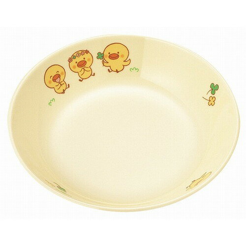 メラミン 子供食器 ひよこぐみ 深菜皿 D17HI(代引不可)